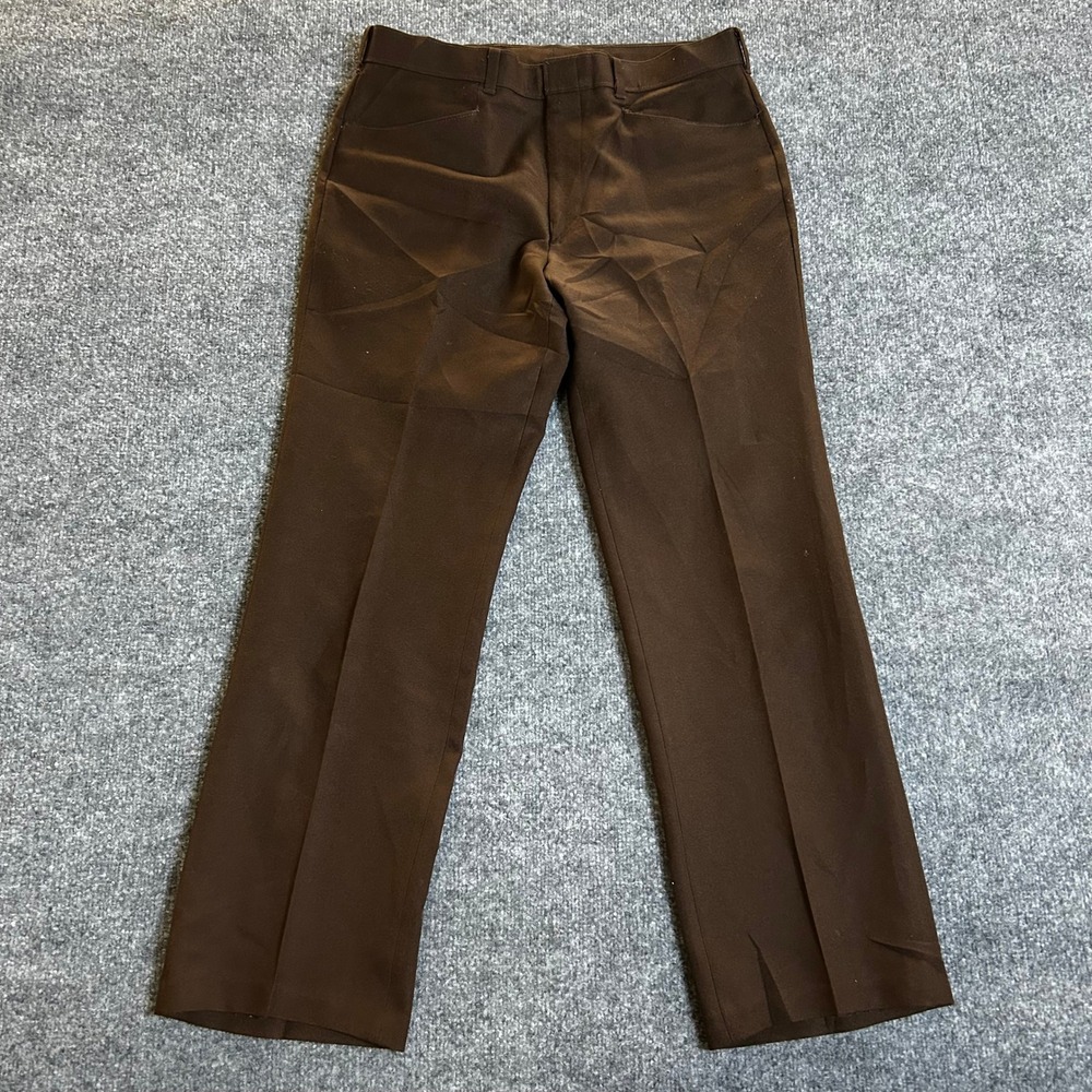 Levi's Slacks Mens Size 34x30 Brown Action Slacks Straight Leg Made in USA